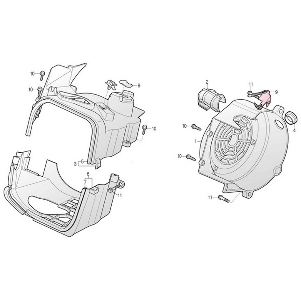 DAELIM YC125 (DL125ARM) FAN KAPAGI #DL125-ARM E0101